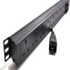 8-way Horizontal PDU - 8x UK sockets