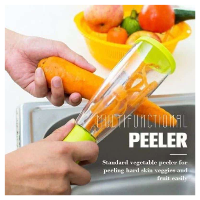 Vegetable Peeler With Container Multi-Function Fruit Peeler with