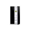 Bruhm Refrigerator BFX-436ENG -436LTS Black Glass Door - SBS