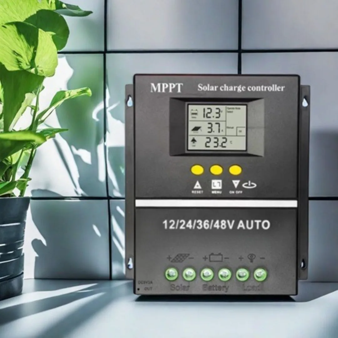 Mppt 60a Solar Charge Controller With Lcd Dual Usb Output – 12v 24v 36v 48v Solar Batteries